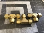 Swagelok B-810-3 Tee 1/2" Tube-3 Ports(lot Of 3)(lx17k). Fixed Price $29.99.