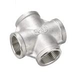 Beduan Stainless Steel 3/4" Female 4 Way Cross Cast Pipe 3/4 Inch, Sliver. Fixed Price $14.76.