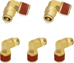 Siptenk 3/8" Dot Brass Elbow Push To Connect Air Line Fittings 5 Pack 3/8 Npt. Fixed Price $29.99.