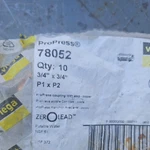 Viega 78052 3/4" P X Propress Coupling With Stop (qty 10) New. Fixed Price $34.50.