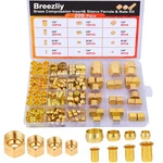 Breezliy 1/4", 3/8", 5/16", 1/2" Od Brass Compression Insert,sleeve Ferrule,n.... Fixed Price $30.81.
