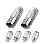 Pysrych Stainless Steel 304 Hose Barb 3/4" Barbed X Barbed, Sliver. Fixed Price $17.19.