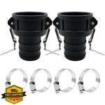 Bitotu 2pcs Poly C-300 3" Camlock Fittings Female Cam Lock. Fixed Price $50.99.