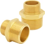 Uenede 2pcs Brass Reducer Adapter, 3/4" Npt Male To 1" Thread, Hex Redu. Fixed Price $18.56.