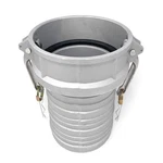 Aluminum Type C Cam And Groove 6" Female Camlock X Hose Shank, Gray. Fixed Price $70.99.