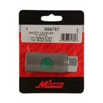 Milton S-99787 1/4" Npt Female, "t" Style Safety Coupler. Fixed Price $18.99.
