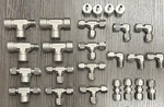 (25 Piece) Swagelok Ss 1/4 Stainless Fittings Lot. Tees,elbows,unions. Fixed Price $200.00.