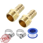 Uxcell Brass Hose Barb Fittings, 9/16" X G1/2" Male Thread, 2 Pcs. Fixed Price $20.00.