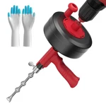 Drain Snake Plumbing With Drill Adapter 35ft Heavy Duty Flexible Sink Stee. Fixed Price $58.60.