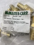 5 Lot 1/2 Hose Barb X 1/8 Male Brass Pipe Fitting Npt Thread Gas Fuel Water Air. Fixed Price $24.99.