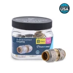 Sharkbite Max 1/2 In. Brass Push-to-connect Coupling Fitting Pro Pack (8-pack). Fixed Price $35.99.