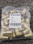 (qty 25) Sharkbite Uc256lf 3/4" X Pex-a Brass Crimp Elbow Fitting. Fixed Price $55.43.