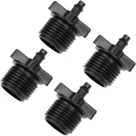 Uxcell Barb Drip Pipe Connector 1/2 Bspf Male Thread 4/7mm Hose 4/7mm, Black. Fixed Price $14.05.