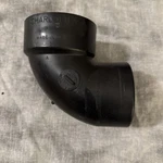 Charlotte Pipe Abs003021000 Black 90 Degree Abs Elbow 3 Hub X Spigot Dia. In.. Fixed Price $16.45.