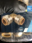 Sharkbite U4256lfa 3/4" Push-to-connect Brass 90-degree Pb Adapter Elbow Fitting. Fixed Price $10.00.