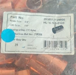 600rs Copper Coupling Rolled Stop Cxc 3/4 In Hl15-165-0100 Pack Of 25. Fixed Price $40.00.