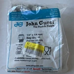 John Guest Connector Push Fit Fittings, 1/4" X 1/4 Nptf Pi010822s-us Qty 10 Pk. Fixed Price $11.99.