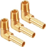 3pcs Brass 1/8"npt Male To 1/4" Barb 90 Degrees Elbow Thread Pipe Hose Fitt. Fixed Price $17.95.
