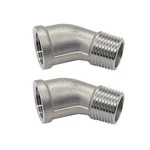 Beduan 45 Degree Street Elbow 1/2" Npt 1/2 Npt(threaded Dia. :3/4"), Silver. Fixed Price $16.04.