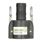 Banjo 1.5" Polypropylene Cam Lever Female Coupler X Hose Shank 150c. Fixed Price $29.95.