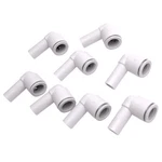 Lot Of 8 Smc Kq2l12-99a Pneumatic Elbow Fittings, 12mm One-touch, 1.0mpa. Fixed Price $33.00.