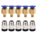 5pcs Pc4-m6 Pneumatic Fitting Push To Connect + Pc4-m10 Straight Quick I.... Fixed Price $13.23.