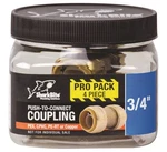 Sharkbite 3/4 In. Push-to-connect Brass Coupling Fitting - Pack Of 4. Fixed Price $54.56.