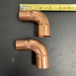 1cx 3/4c Wrot Copper Sweat Street 90 Elbow 1-1/8x7/8od Mueller 2 Pack. Fixed Price $19.00.