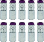 Milton 764vc Colorfit Highflowpro Couplers, V-style Purple, Box Of 10. Fixed Price $38.99.