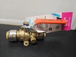 Sharkbite 1/2 In. Push-to-connect Coupling Brass Drop Ear Ball Valve With Drain. Fixed Price $23.99.