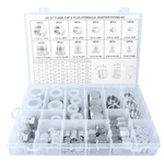 Okba 64pcs Jic Plug And Cap Kit 37 Flare Caps Plugs With Silver. Fixed Price $79.99.