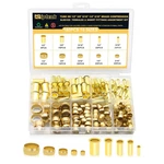 180pcs Brass Compression Sleeves Ferrules & Inserts Tube Od 1/2 3/8 5/16 1/4. Fixed Price $26.72.