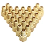 Lot Of 30 Midland 28192 Brass Adapter, 1/4" Female Nptf, Male 1200psi. Fixed Price $55.00.