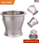 Versatile 4" To 3" Stainless Steel Reducing Fitting With Tri Clamp Compatibility. Fixed Price $57.99.