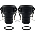 2pcs Camlock Fittings Poly Plastic C-200 2" C Standard Couplings Cam Lock Fit.... Fixed Price $30.66.