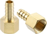 Uxcell 2 Pcs Brass Hose Barb Fitting, 3/8" X Npt Female. Fixed Price $9.66.