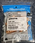 New (qty. 5) Mueller Streamline Rp02716 3/8" Acr Copper Press Fittings 90 Elbow. Fixed Price $44.00.