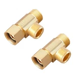Litorange Lead-free Brass 3/8 Inch Angle Stop Add-a-tee Brass,. Fixed Price $19.63.