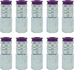 Milton 764vc Colorfit Highflowpro Couplers, V-style Purple, Box Of 10. Fixed Price $35.99.