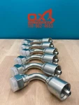 6 Parker Style 13943-8-6 Hydraulic Hose Crimp Fitting 3/8 X 1/2 Fjic 90. Fixed Price $49.45.