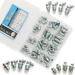 1/4"-3/8" 45pcs 4 Sizes Grease Fitting Assortment Straight 45 90 Degree Greas.... Fixed Price $39.36.