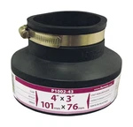 Fernco P1002-43 Black Pvc Clay Pipe Reducing Flexible Coupling 4 X 3 In.. Fixed Price $16.17.