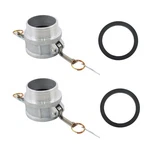 Industrial 3in Type B Camlock Set - Aluminum Plug W/npt Thread 2 Pcs. Fixed Price $27.65.