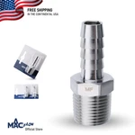 Maacflow Stainless Steel Barb Hose Fitting 3/8" Id X Male Npt Adaptor. Fixed Price $12.17.