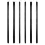 Geilspace 6 Pack 3/4" X 48" Pre-cut Black Metal Pipe, Industrial Steel Fits Stan. Fixed Price $90.99.