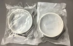 Lot Of 2 Dixon B24ps-g600 Hex Hanger 304ss W/ Poly Sleeve 6" (b523). Fixed Price $75.00.