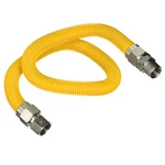 Highcraft Gas Line Hose 1/2'' O.d. X 48'' Length 48 Inch, Stainless Steel. Fixed Price $34.99.