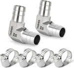 2pcs 304 Stainless Steel 90 Degree Elbow Hose Barb Fittings 3/8" X Bar. Fixed Price $23.66.