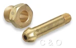 Cga-510 Commercial Acetylene Propane Regulator Inlet Nut & 3" Nipple Fittings. Fixed Price $9.59.