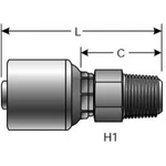 Lot Of 10 Gates 6g-6mp - G25100-0606 Hydraulic Hose Fittings. Fixed Price $90.90.